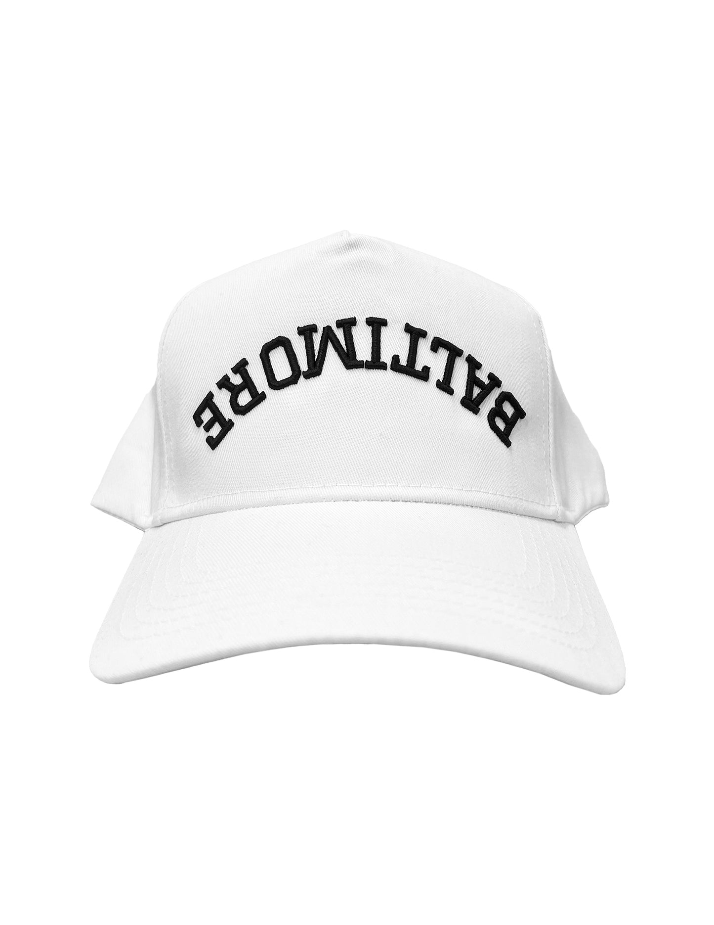 UPSIDE DOWN BALTIMORE HAT, WHITE