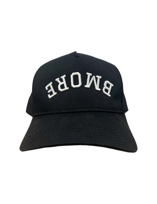 UPSIDE DOWN BMORE HAT, BLACK