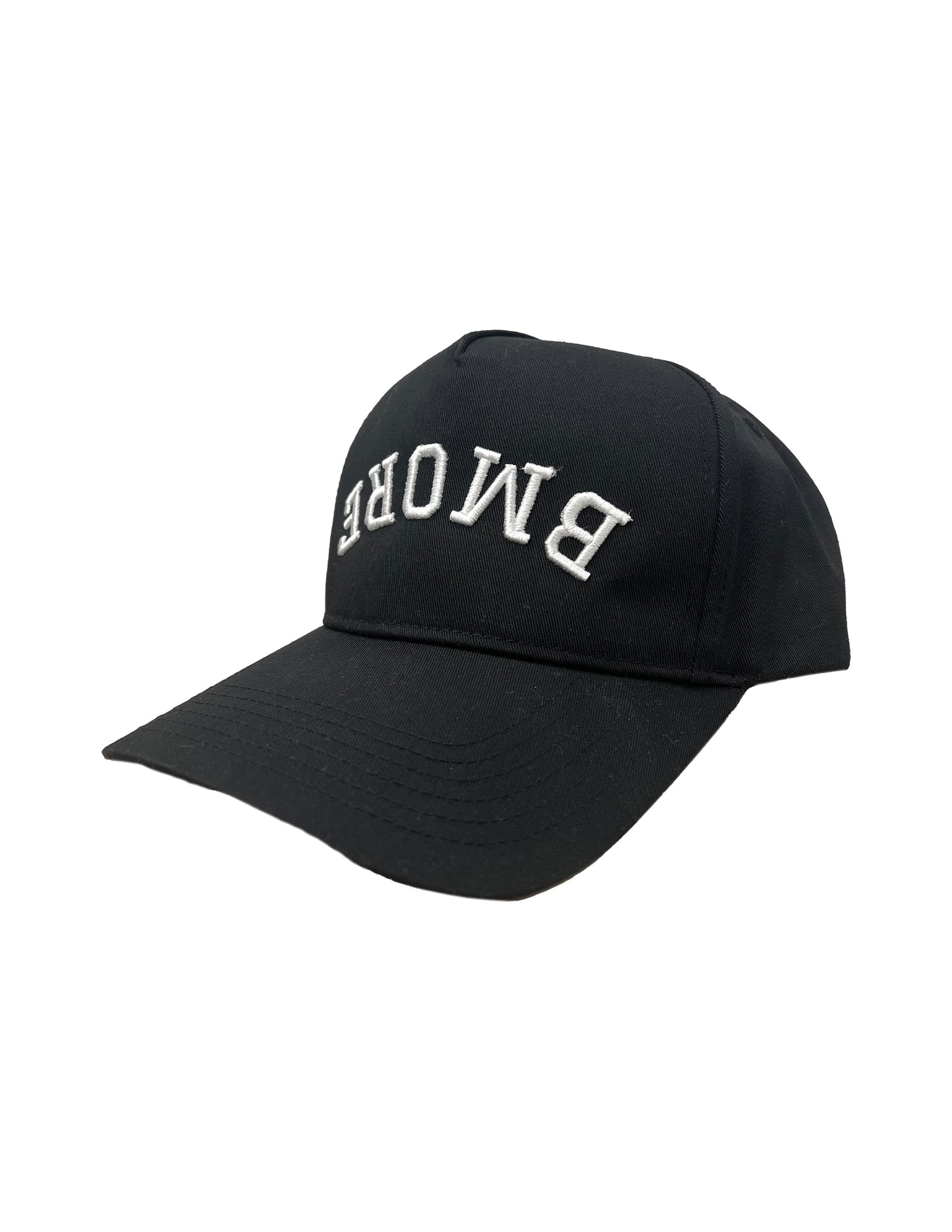 UPSIDE DOWN BMORE HAT, BLACK